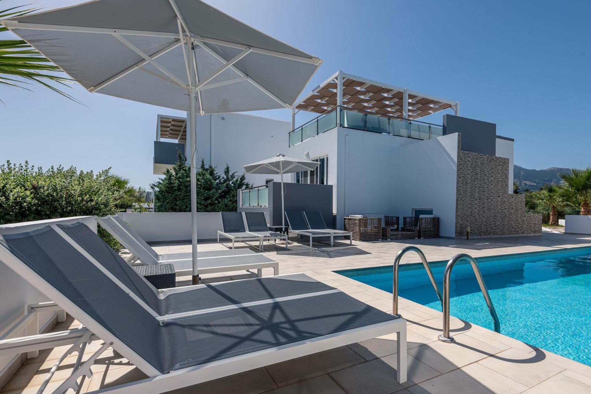 Asteria Pearl Villa 2 With Rooftop Jacuzzi Tigaki エクステリア 写真